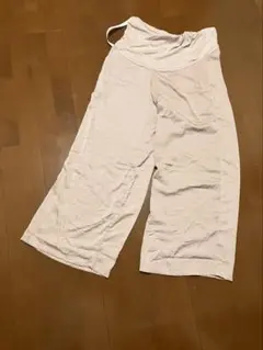 マタニティ ワイドパンツ ピンクベージュ