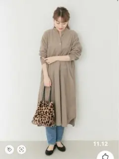 URBAN RESEARCH 細コールシャツワンピース ¥9,130