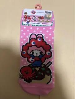 新品　サンリオ　大阪万博　ミャクミャク靴下　ソックス　マイメロ　たこ焼き