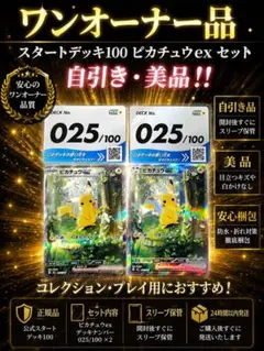 2026年最新】ピカチュウexsarスタートデッキ100の人気アイテム - メルカリ