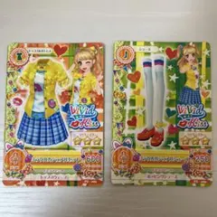 アイカツカード ミラクルカジュアルコーデ2枚セット 夏樹みくる