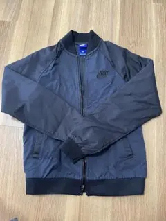 【美品】NIKE ウーブンジャケット ブラック 刺繍ロゴ ライトアウター