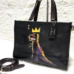 COACH バスキア コラボ トートバッグ ショルダー 2wayバッグ 恐竜