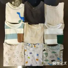 90サイズ　男の子　トップス　長袖Tシャツ　トレーナー　まとめ売り