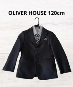 【OLIVER HOUSE】美品✨フォーマルスーツ4点セットネイビー120cm