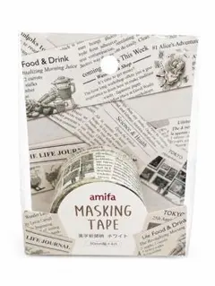 amifa MASKING TAPE ホワイト・クラフト 30mm x 4mのサムネイル