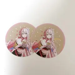 MIKU EXPO 10th アニカフェ コースター 巡音ルカ 2点セット