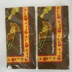 東京ディズニーランド ウッディ バンダナ　2枚セット