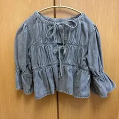 【最終値下げ】INGNI デニム リボン ブラウス