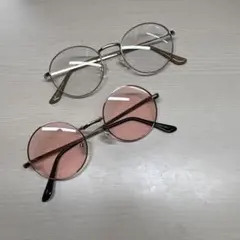 メガネ 伊達メガネ サングラス セット