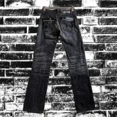 EDWIN 422XVS 鬼髭 蜂の巣 ストレート ブラックデニム