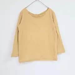 NOUVELLES DU PARADIS 長袖 綿 イエロー カットソー フリーのサムネイル