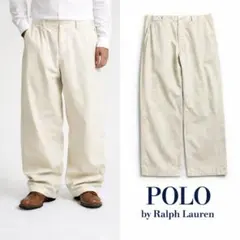 ポロバイラルフローレン ワイドチノ サイドアジャスター ビッグサイズ ポロチノ