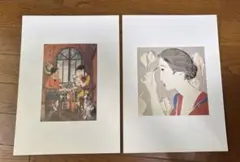 竹久夢二 浪漫画帖 朝日新聞 額絵シリーズ ※第6回のみ無し 計22枚