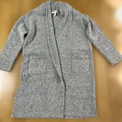 ロングカーディガン 長袖 ポケット付き76センチ