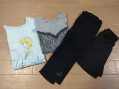女の子　長袖Tシャツとレギンス　まとめ売り（120）