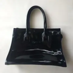 agnes b アニエスベー パテント ハンドバッグ エナメル トートバッグのサムネイル