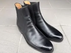 e0215 新品同様 GUCCI サイドゴアブーツ 39EJ 黒 ブラック 革靴 - メルカリ
