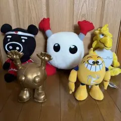 希少品　バレーボール公式マスコット ぬいぐるみ 5体セットのサムネイル