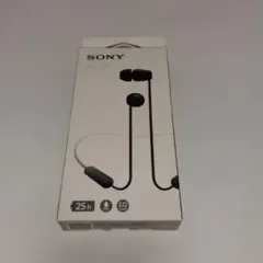 新品　SONY ワイヤレスステレオヘッドセット WI-C100 ブラックのサムネイル