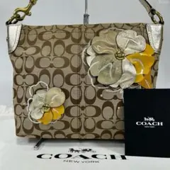 【美品】コーチ 16879 ソーホー ワンハンドバッグ キャンバス シグネチャー