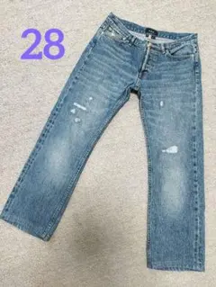A.P.C. ダメージストレートデニム 28