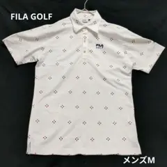 FILA GOLF ポロシャツ 半袖 ホワイト Mのサムネイル