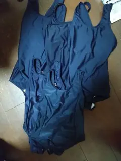 ❷ 新品未使用 ネイビー ノースリーブ ワンピース水着 10着セット オマケ