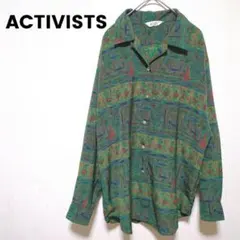 165 【アクティビスト】 レディース長袖シャツ　個性的　オーバーサイズ