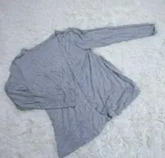 レディース カーディガン ライトグレー M～L 薄手