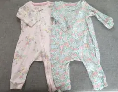 BABY GAP 花柄ロンパース 　6〜9m　2点セット