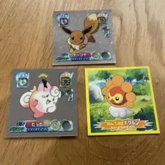 ポケモンシール　イーブイ　ピッピ　ポワルン