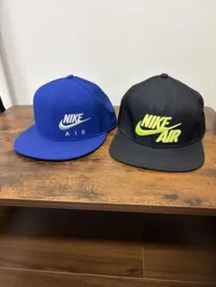 Nike キャップ 2個セット AIR ロゴ 黒 青