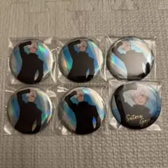 呪術廻戦 PLAZA rest 缶バッジ オーロラ 箔押し 五条悟