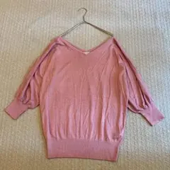 【美品】ロペピクニック　セーター　ドルマンスリーブ♡ 38 ピンク　【b30】