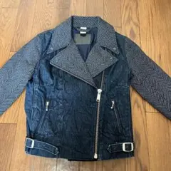 （K25852）★美品★ リーバイス デニム ダブル ライダースジャケット XSのサムネイル