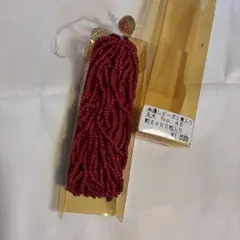 糸通しビーズ 丸大 No.45 レッド 約2400粒