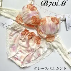 B70/M ブラジャー&ショーツ 上下セット オレンジ ドゥレリアのサムネイル
