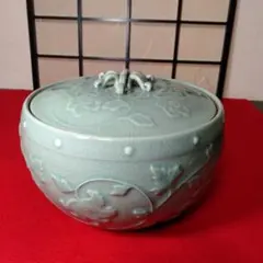 韓国陶芸作家　金世龍作　高麗青磁水指 韓国陶芸作家 金世龍作 高麗青磁水指 - メルカリ