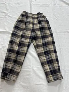 ♪美品♪BeBe べべ　フォーマルパンツ キッズ 100cm チェック ベージュのサムネイル