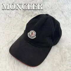 美品✨モンクレール　MONCLER キャップ　ロゴ　黒　ブラック　blackのサムネイル