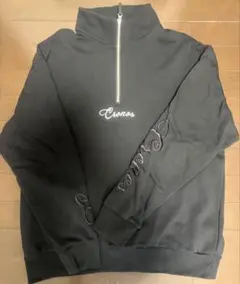 CRONOS ハーフジップ スウェット ブラック XL