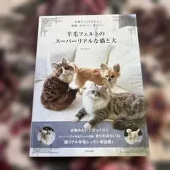 羊毛フェルトのスーパーリアルな猫と犬