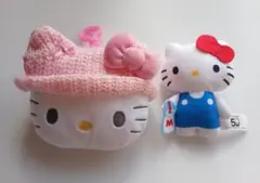 ハローキティ 毛糸のぼうし マスコット ポーチ オマケ付