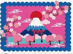 新品　富士山と桜のカッティングダイ
