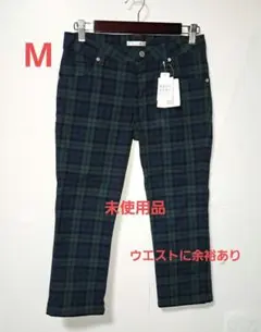 チェック柄カジュアルパンツ クロプト丈