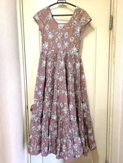 美品　MARIHA マリハ　草原の虹のドレス　ロングワンピース　マキシ丈　花柄