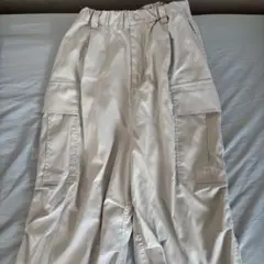 ライトベージュ カーゴパンツ 4ポケット