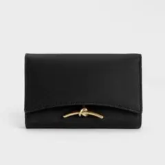 Charles&Keith ミニウォレット、カードケース ブラック
