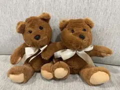 テディベアぬいぐるみ2体セット